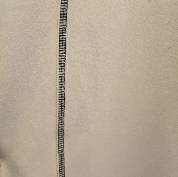 White Midi dress with black stitching by 1.State - Picture 3 of 4